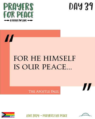 He himself if our peace